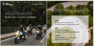 Les équipes GrandPrix Motos vous invitent à une balade 100% plaisir